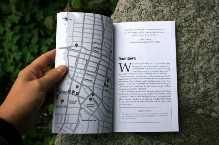 Map design for Victoria Bench by Bench