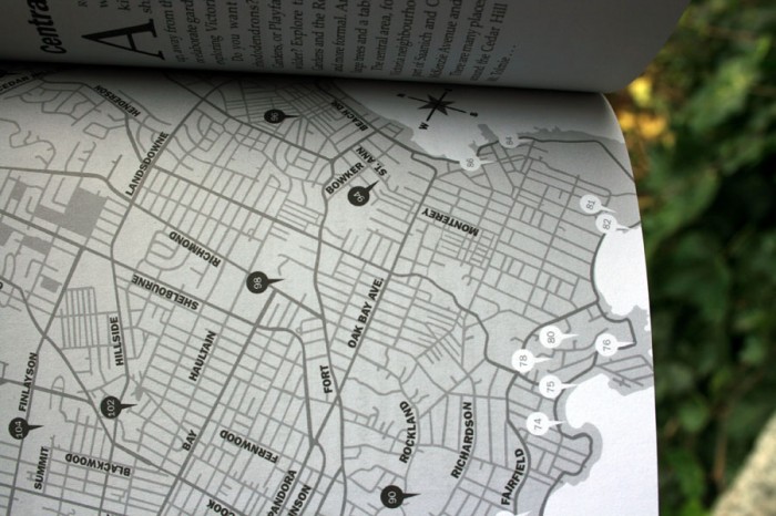 Map design for Victoria Bench by Bench
