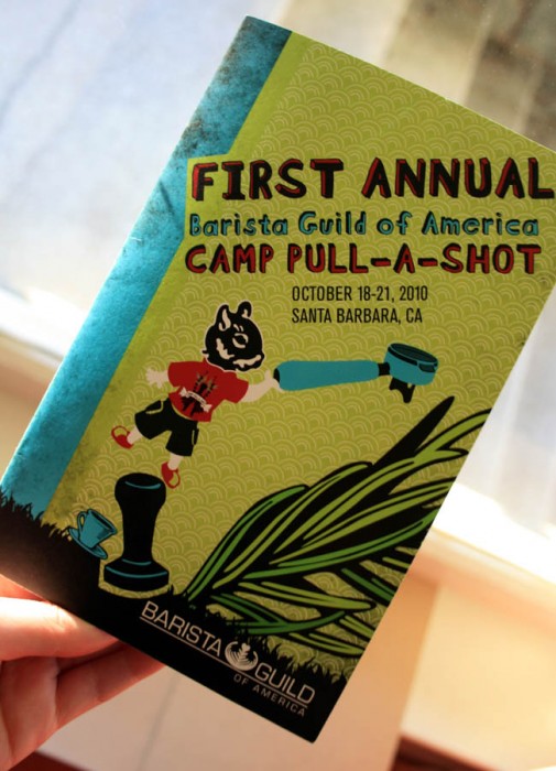Branding and booklet design for Barista Guild of America's Camp Pull a Shot