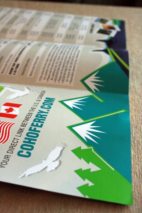 Schedule brochure design for Blackball Ferry