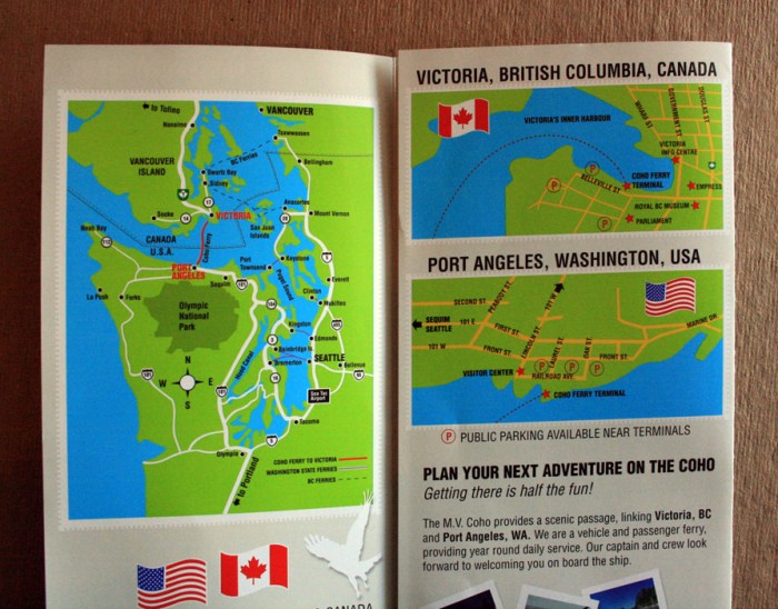 Schedule brochure design for Blackball Ferry