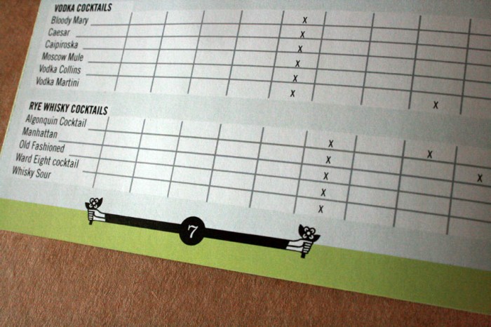 Design for Housemade's cocktail recipe book
