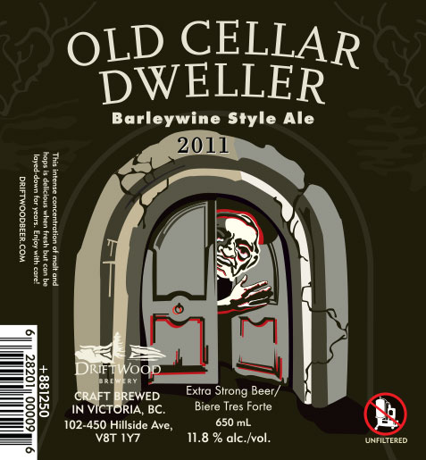 Design and Illustration for Driftwood Brewery's Old Cellar Dweller