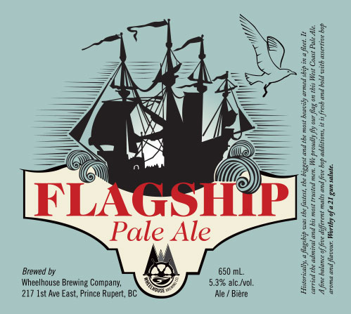 Label Design for Wheelhouse Brewing - flagship pale ale