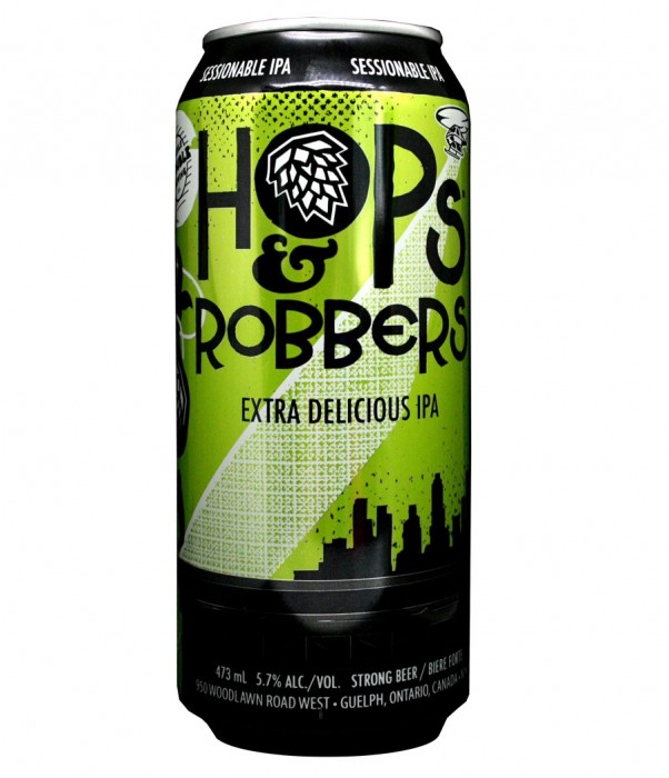Design for Double Trouble Brewing Co's Hops and Robbers