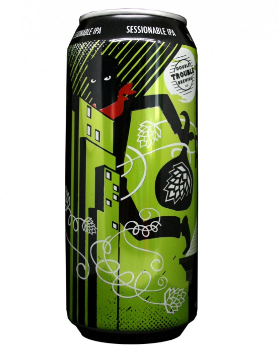 Design for Double Trouble Brewing Co's Hops and Robbers