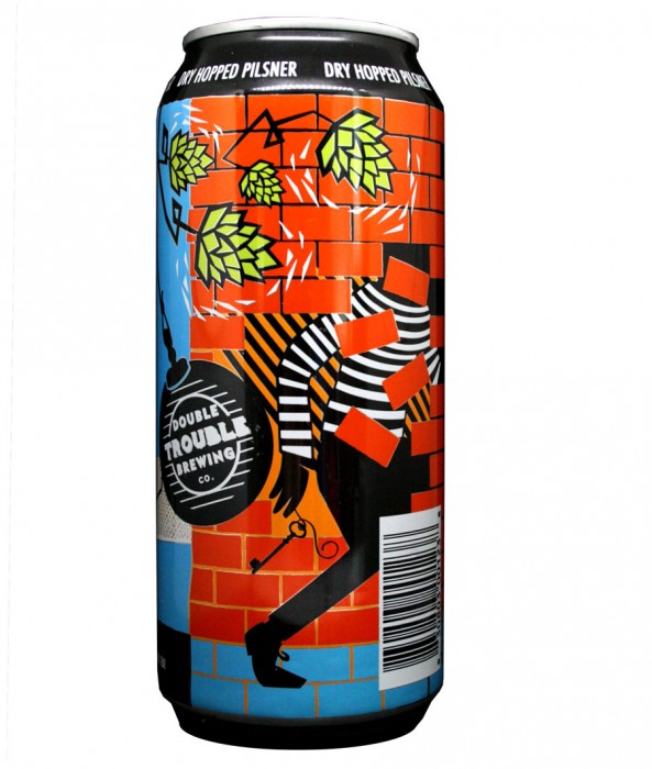 Design for Double Trouble Brewing Co's Prison Break Pilsner