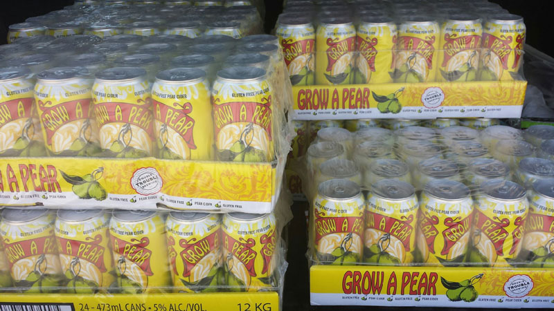 Design and illustration for Double Trouble Brewing's Grow a Pear