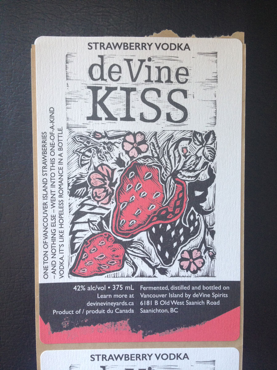 The first of 6 spirit labels for deVine Spirits