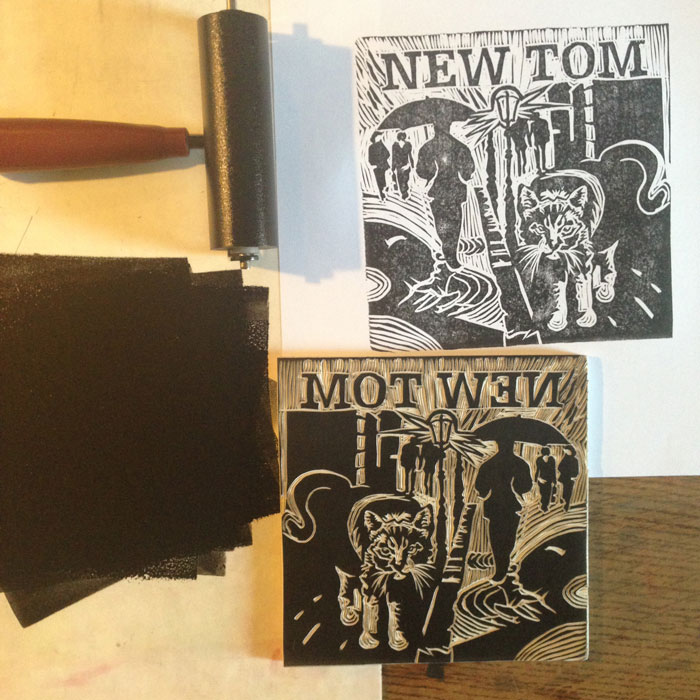 Linocut Illustrations for deVine Spirits
