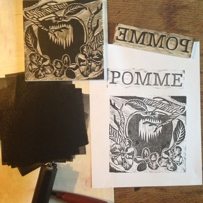 Linocut Illustrations for deVine Spirits