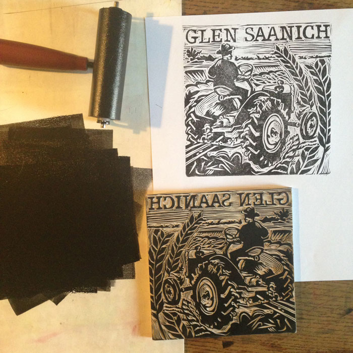 Linocut Illustrations for deVine Spirits