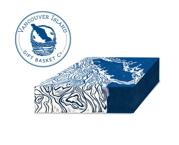 Vancouver Island Gift Basket Co. Linocut box wrap