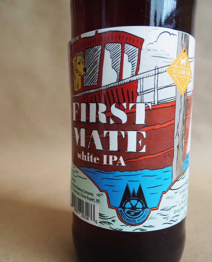 Design and illustration for First Mate White IPA for Wheelhouse Brewing Co.