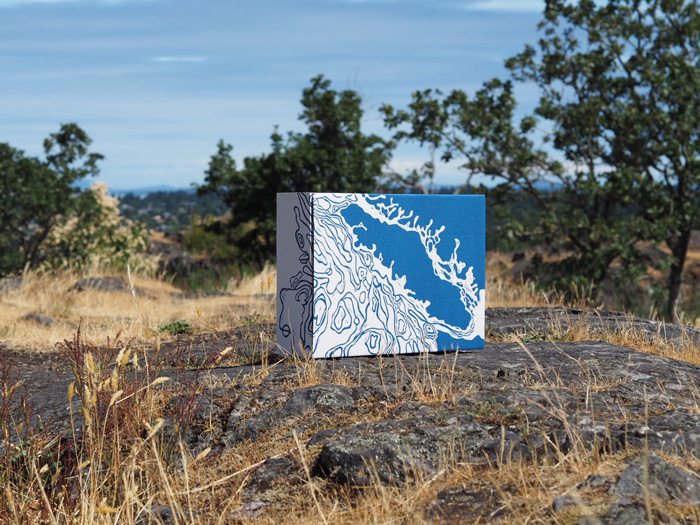 Linocut Box design for Vancouver Island Gift Basket