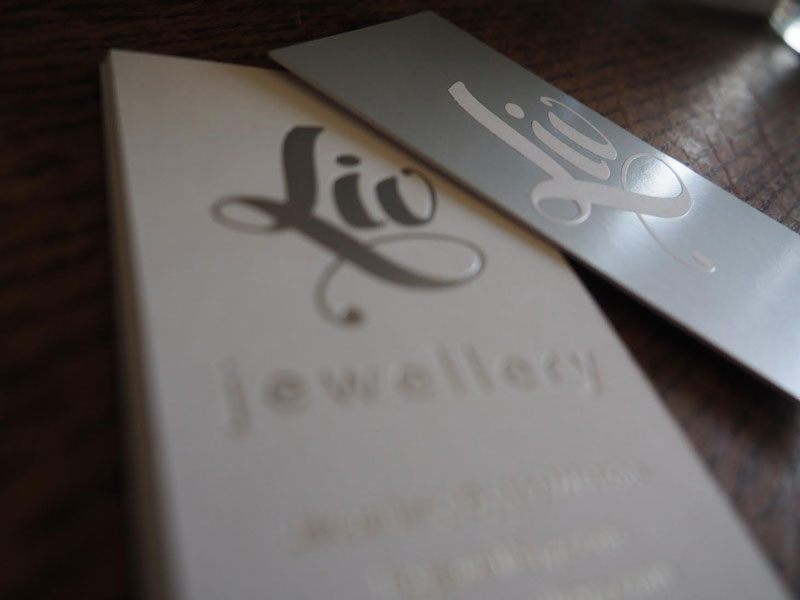 Logo and Business card design for Liv Jewellery