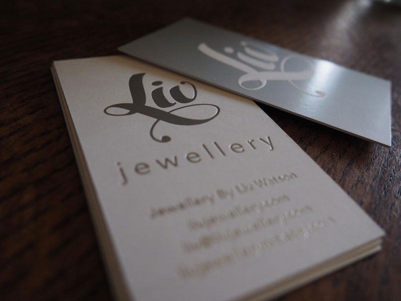 Logo and Business card design for Liv Jewellery