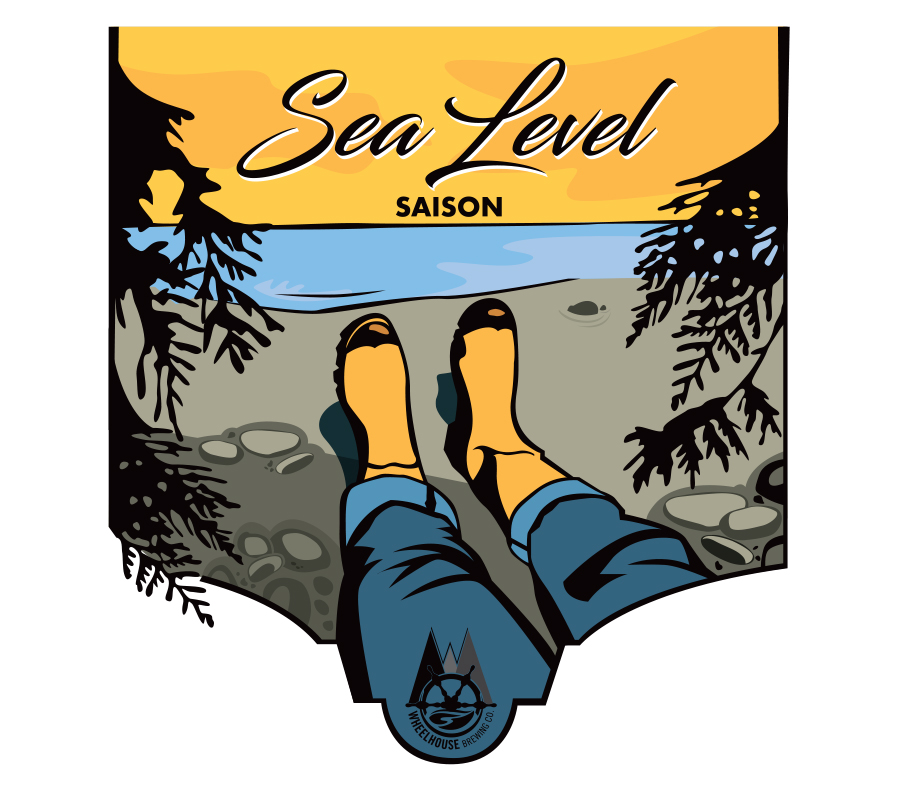Design and Illustration for Wheelhouse Brewing Co. Sea Level Saison
