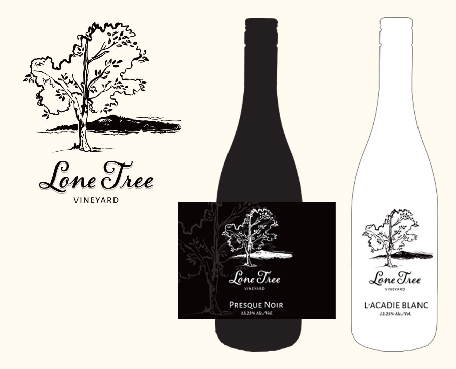 Logo Design for Lone Tree Vineyard