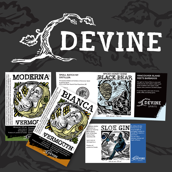 Brand update for Devine Distillery and Winery